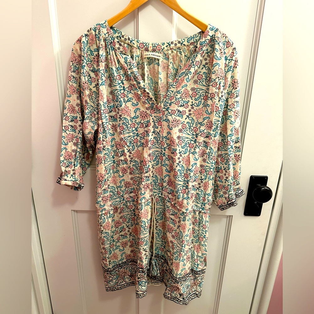 Ulla Johnson cotton tunic shirt. medium.